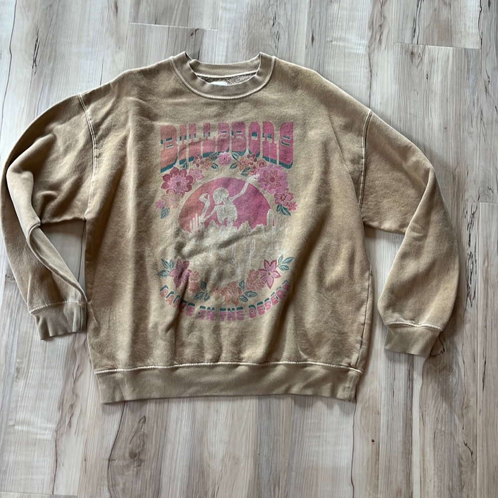 Billabong Ride In Oversized Crewneck Sweatshirt